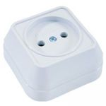 Розетка без з/к Siva Ustu, без шторок, білий, Makel [45102]