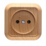 Розетка без з/к Siva Ustu, без шторок, дуб, Makel [45302]