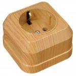 Розетка із з/к Siva Ustu, без шторок, дуб, Makel [45308]