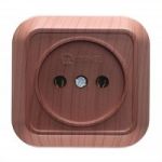 Розетка без з/к Siva Ustu, без шторок, горіх, Makel [45402]