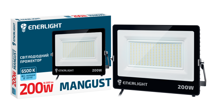 Прожектор Mangust 200Вт 6500K, Enerlight [MANGUST200SMD80С]