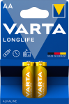 Батарейка Longlife AA, BLI 2 шт, Varta [4106101412]
