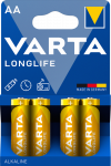 Батарейка Longlife AA, BLI 4 шт, Varta [4106101414]