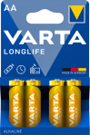 Батарейка Longlife AA, BLI 4 шт, Varta [4106101414]