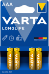 Батарейка Longlife AAA, BLI 4 шт, Varta [4103101414]