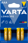 Батарейка Longlife AAA, BLI 4 шт, Varta [4103101414]