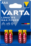 Батарейка Longlife Max Power AAA, BLI 4 шт, Varta [4703101404]
