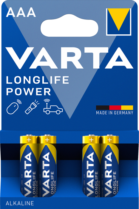 Батарейка Longlife Power AAA, BLI 4 шт, Varta [4903121414]
