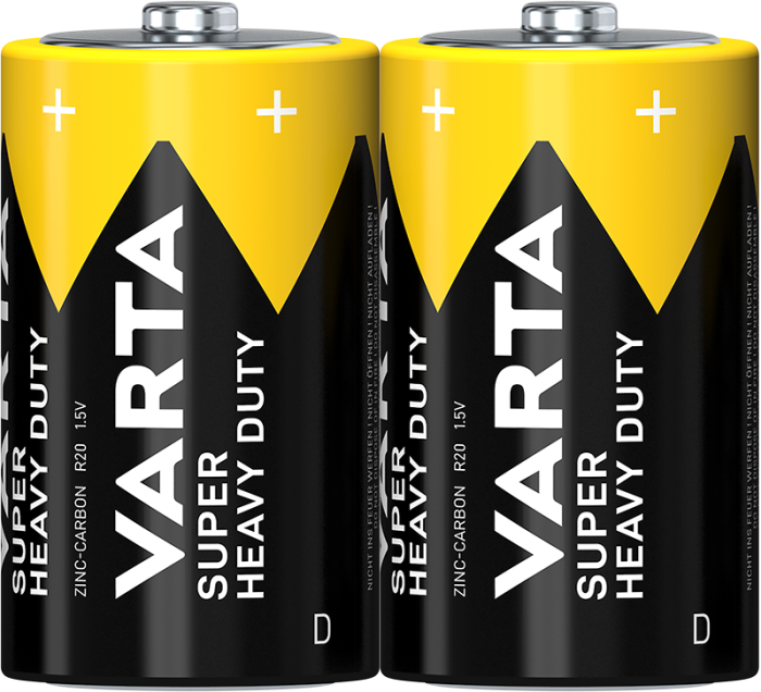 Батарейка Superlife D, FOL 2 шт, Varta [2020101302]