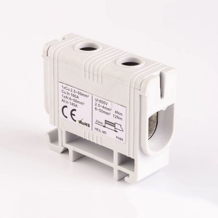 Клема силова ввідна UTB 6-50, сірий, TAKEL [501161]