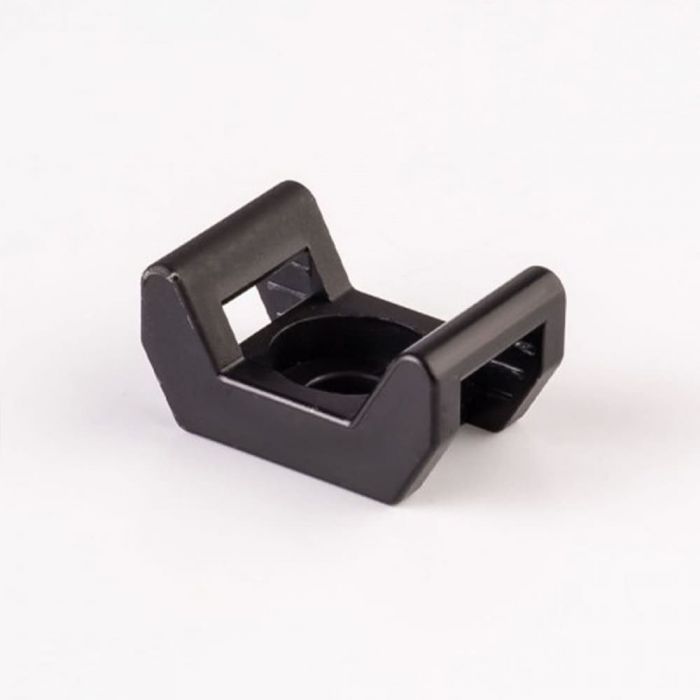 Площадка під гвинт для стяжки кабельної чорна 16х22 (100 шт), TAKEL [502257]