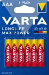 Батарейка Longlife Max Power AAA, BLI 6 шт, Varta [4703101446]