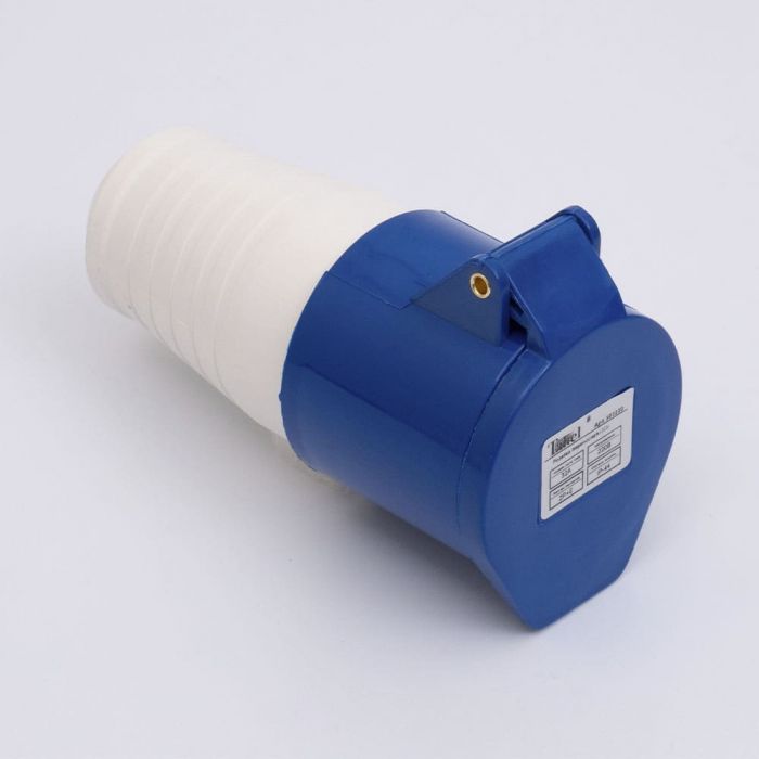 Розетка переносна 223 32А 220В 2Р+Е IP44, TAKEL [503220]