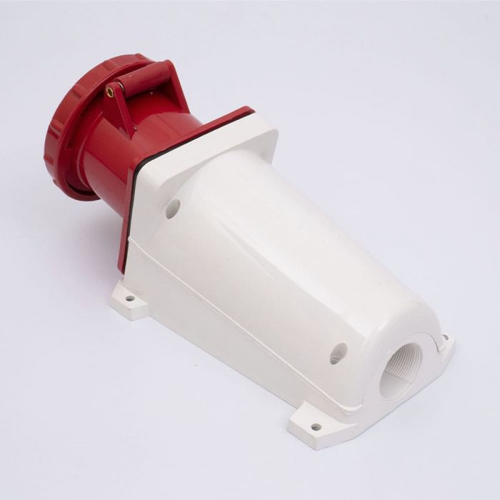 Розетка стаціонарна зовнішня 135 63А 380В 3Р+N+Е IP67, TAKEL [503243]