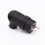 Вилка каучукова кутова з кільцем 409 2Р+РЕ IP44, TAKEL [503352]