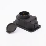 Розетка каучукова з захисною кришкою 401 2Р+РЕ IP44, TAKEL [503360]