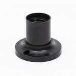 Патрон карболітовий Е27 прямий, чорний, TAKEL [503704]