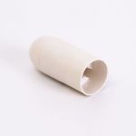 Патрон пластиковий Е14 підвісний, білий, TAKEL [503712]