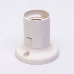 Патрон пластиковий Е27 прямий, білий, TAKEL [503726]