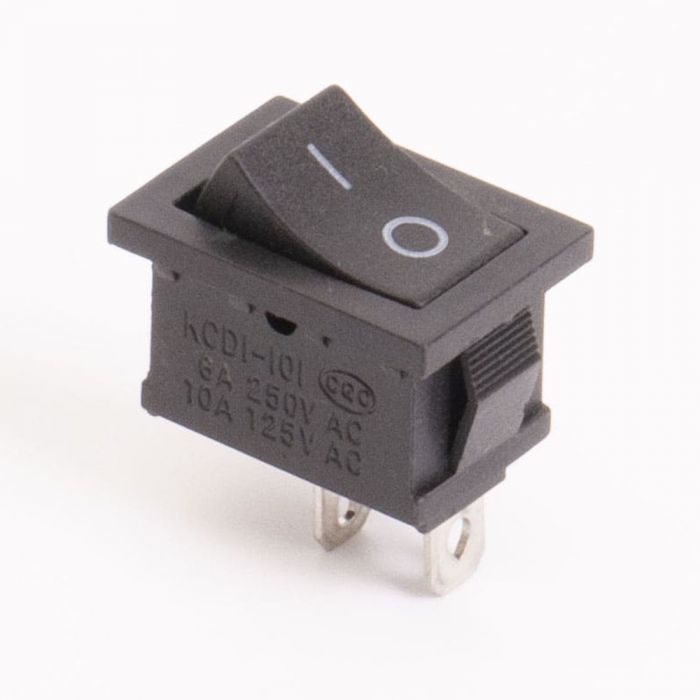 Перемикач клавішний КП-5 220В, чорний, TAKEL [505408ч]