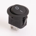 Перемикач клавішний КП-15 220В, чорний, TAKEL [505431ч]