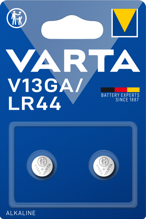 Батарейка V 13 GA, BLI 2 шт, Varta [4276101402]