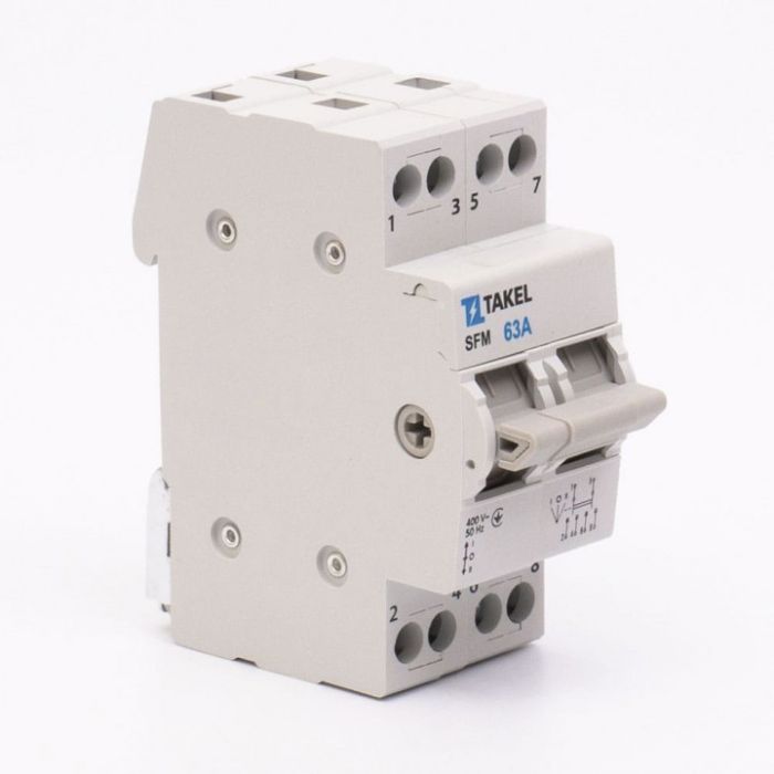 Перемикач навантаження трипозиційний SFM 2P 63A, TAKEL [507815]