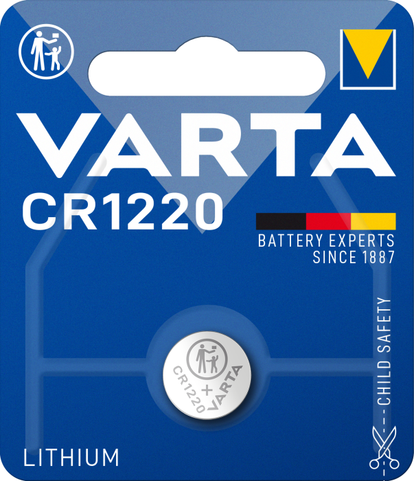Батарейка CR 1220, BLI 1 шт, Varta [6220101401]