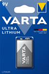 Батарейка 9V Ultra Lithiuim, BLI 1 шт, Varta [6122301401]