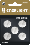 Батарейка Lithium CR 2032, BLI 5 шт, Enerlight [70320105]