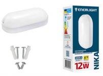 Світильник світлодіодний Nika 12Вт 5000К, IP65, з датчиком руху, Enerlight [NIKA12SMD80NMS]