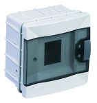 Щит 4-модульний для прихованого монтажу, з прозорими дверцятами, Makel [63004]