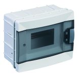 Щит 6-модульний для прихованого монтажу, з прозорими дверцятами, Makel [63006]