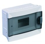 Щит 8-модульний для прихованого монтажу, з прозорими дверцятами, Makel [63008]