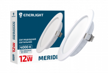 Cвітильнки стельовий Meridian 12Вт 4000К, Enerlight [MERIDIAN12SMD80N]