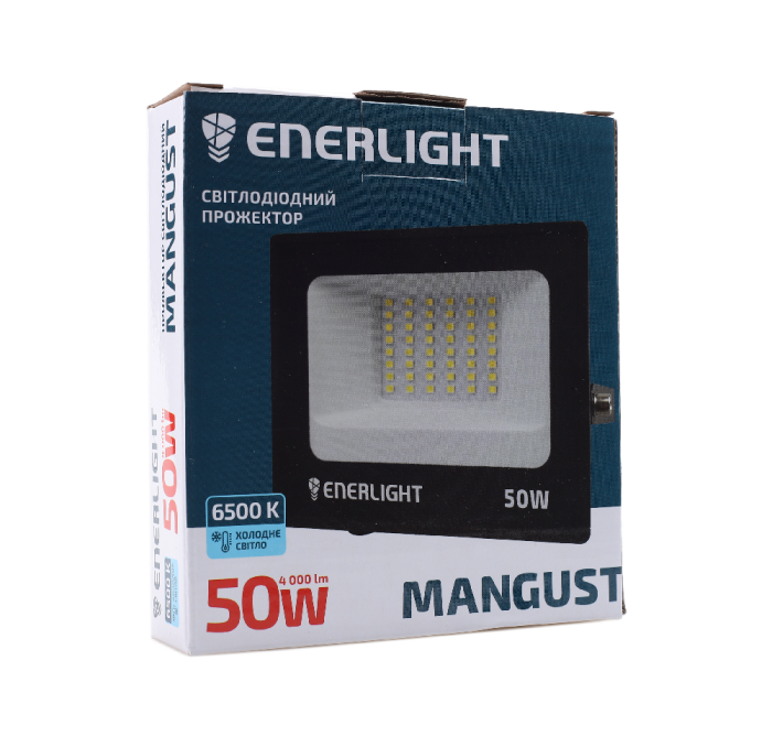 Прожектор Mangust 50Вт 6500K, Enerlight [MANGUST50SMD80С]