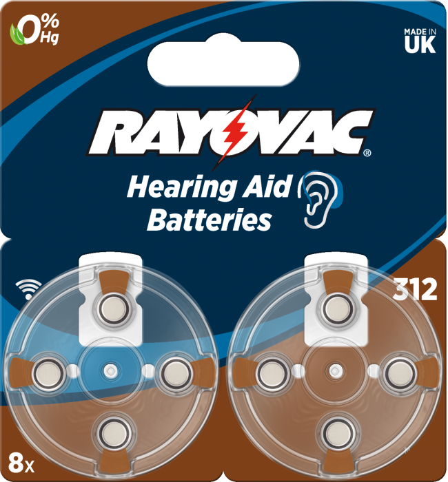 Батарейка Rayovac 312, BLI 8 шт, Varta [4607745418]