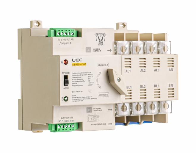 Автоматичний перемикач АВР SB-ATS-4-100 UEC [AVR-4-100]