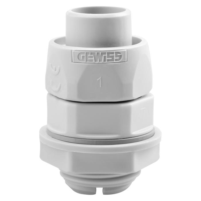 З'єднувач прямий поворотний RD 16GG сірий IP54 GEWISS [DX54216]