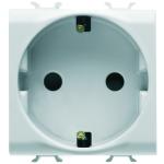 Розетка Chorusmart 2M 2P+E 16A глянцевий білий GEWISS [GW10241]