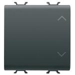 Перемикач 3-х позиційний Chorusmart 2M 1P 10AX UP-DOWN чорний GEWISS [GW12123]