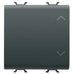 Перемикач 3-х позиційний Chorusmart 2M 1P 10AX UP-DOWN чорний GEWISS [GW12123]