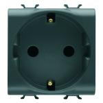 Розетка Chorusmart 2M 2P+E 16A чорний GEWISS [GW12241]