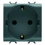 Розетка Chorusmart 2M 2P+E 16A чорний GEWISS [GW12241]