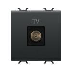 Розетка TV Chorusmart MALE CONN 9.5mm 2M чорний GEWISS [GW12367]