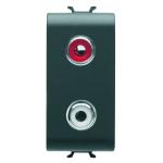 Розетка аудіо Chorusmart RCA 1M чорний GEWISS [GW12453]