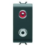 Розетка аудіо Chorusmart RCA 1M чорний GEWISS [GW12453]
