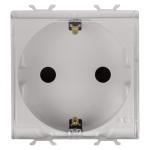 Розетка з кришкою Chorusmart 2M 2P+E 16A бежевий GEWISS [GW13242]