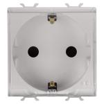 Розетка з кришкою Chorusmart 2M 2P+E 16A бежевий GEWISS [GW13242]
