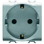 Розетка Chorusmart 2M 2P+E 16A титан GEWISS [GW14241]